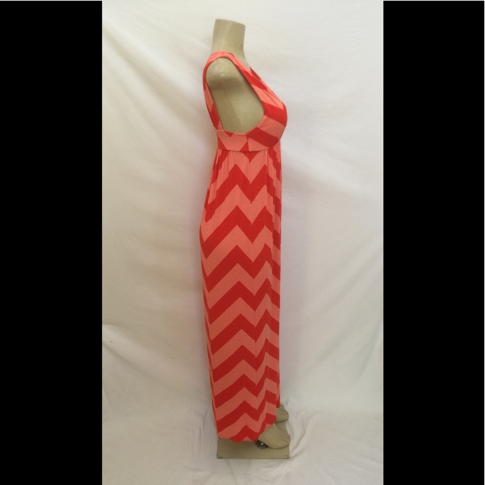 J. Crew Size Medium Chevron Pattern Maxi Dress - image 3